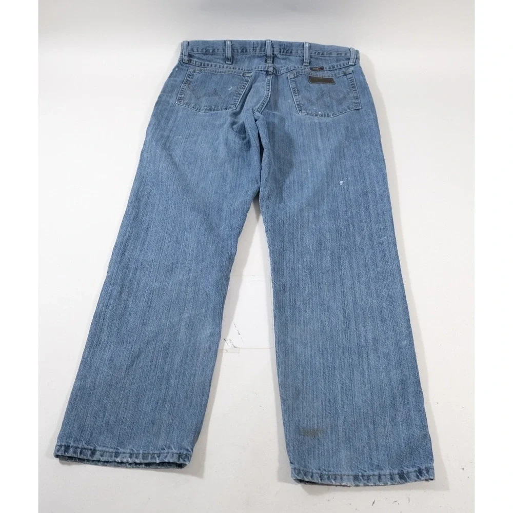 Wrangler Jeans Mens 34x32 Blue PBR Professional Bull Riders Straight Leg Denim